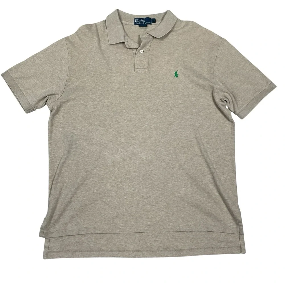 Vintage Polo‎ Ralph Lauren Polo Shirt Mens Large Pony Logo Green Made In USA 90s